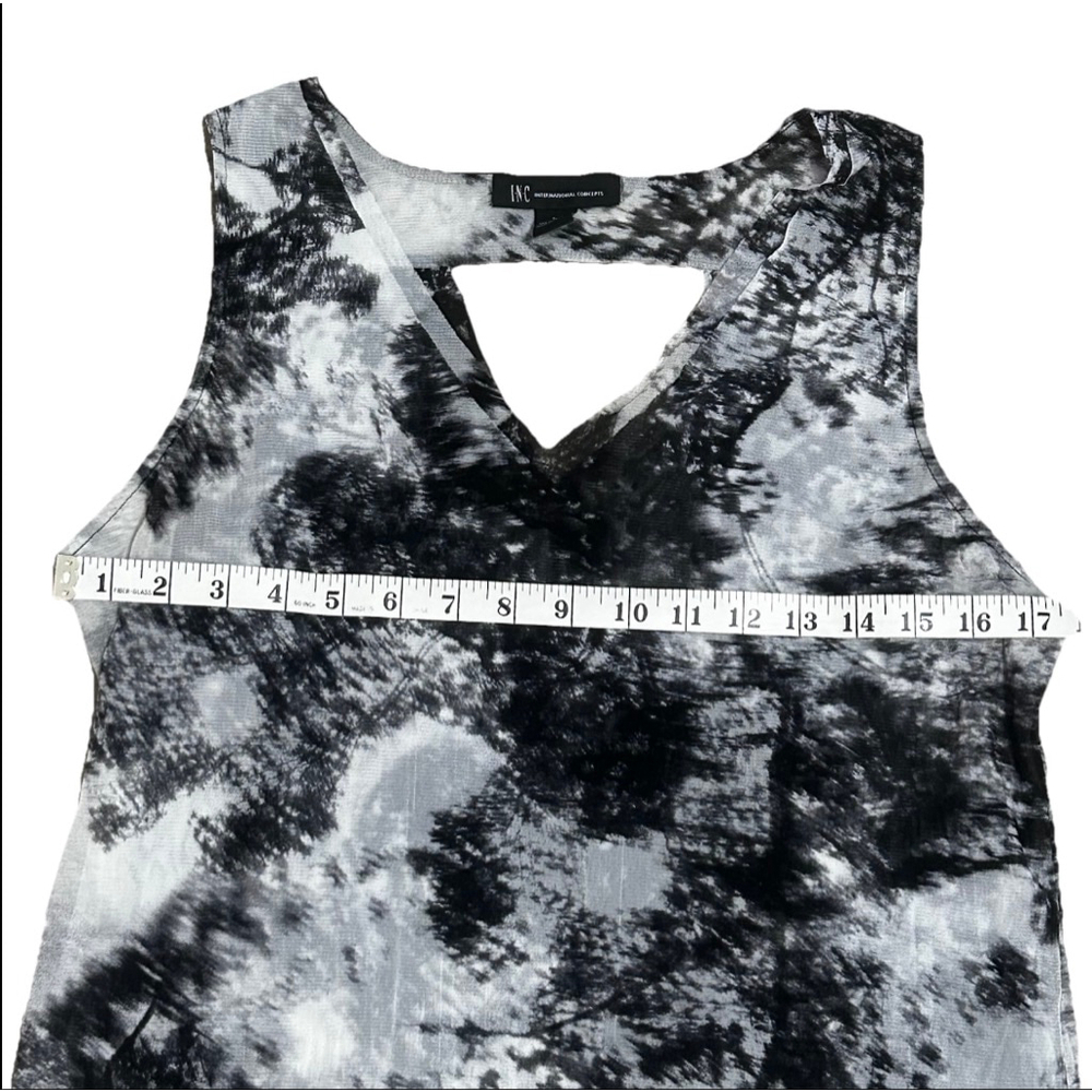 Women's INC Tank Top Size L Black Gray - Picture 3 of 7